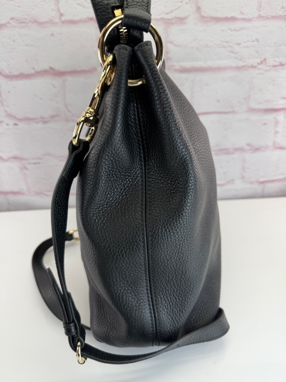 Gucci Pebbled Calfskin Large Soho Hobo Black - Picture 5 of 16